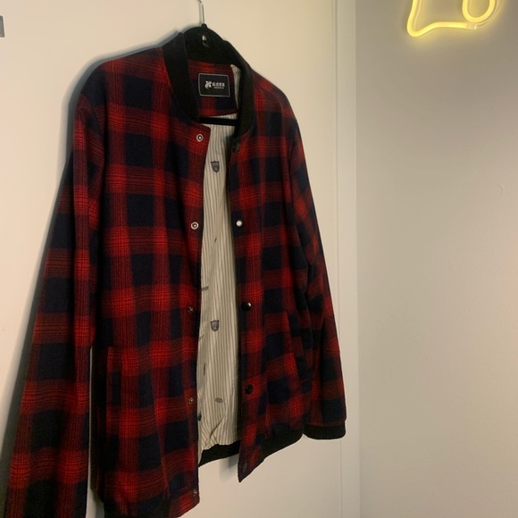 Red Flannel Blazer - Picture 2 of 4